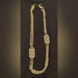 Lia Sophia matte gold necklace